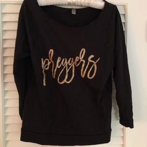 Black “preggers” sweatshirt